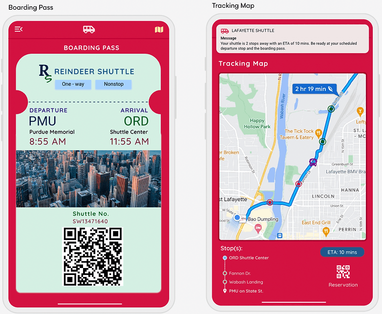 Boarding Pass and Reservation